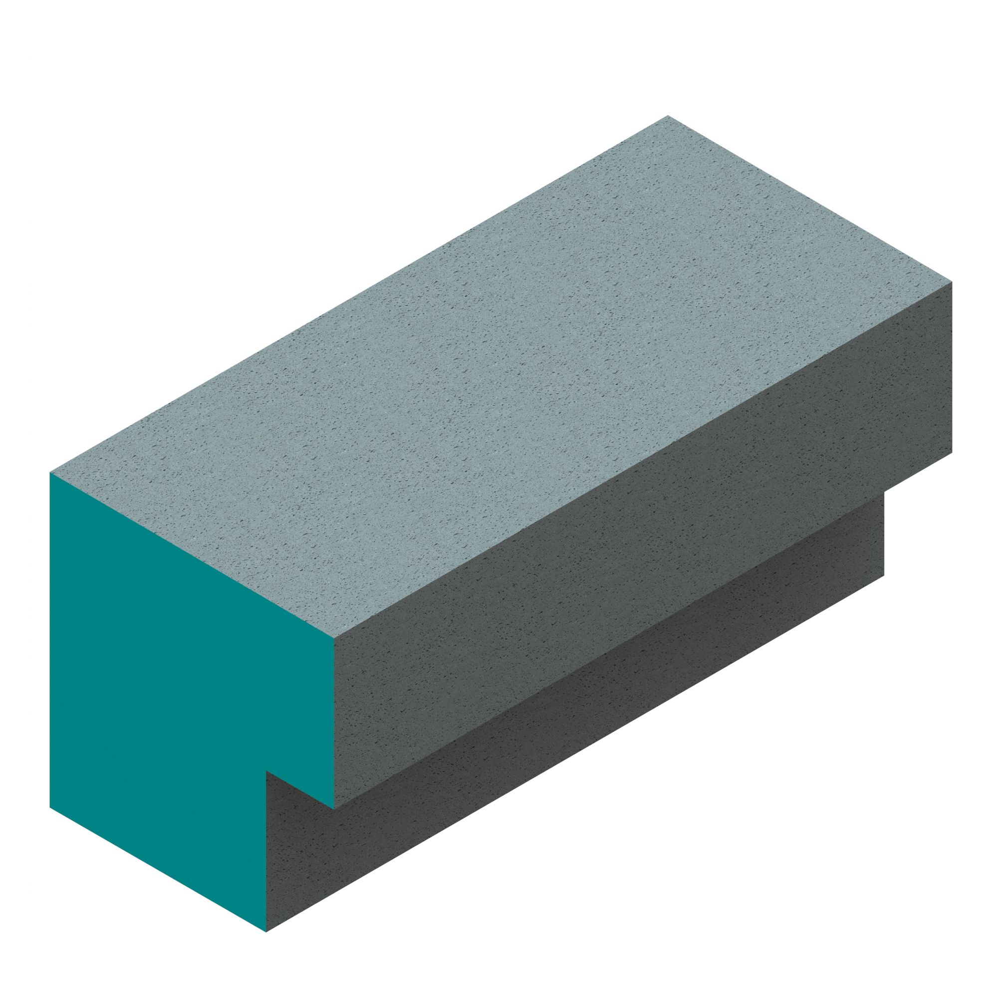Aquadry Tileable Square Grey & blue Floor-mounted Shower seat (H)470mm (W)1000mm