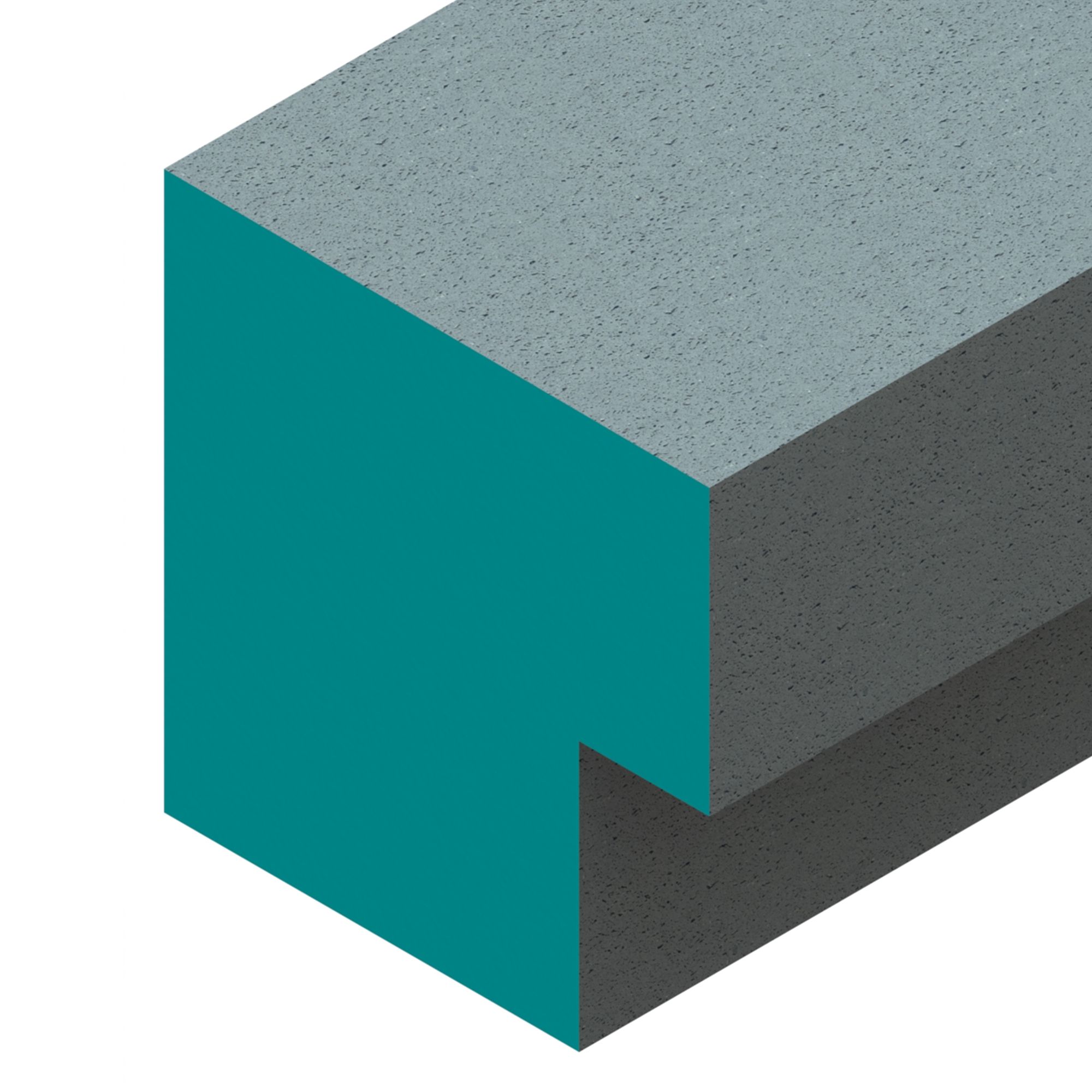 Aquadry Tileable Square Grey & blue Floor-mounted Shower seat (H)470mm (W)1000mm