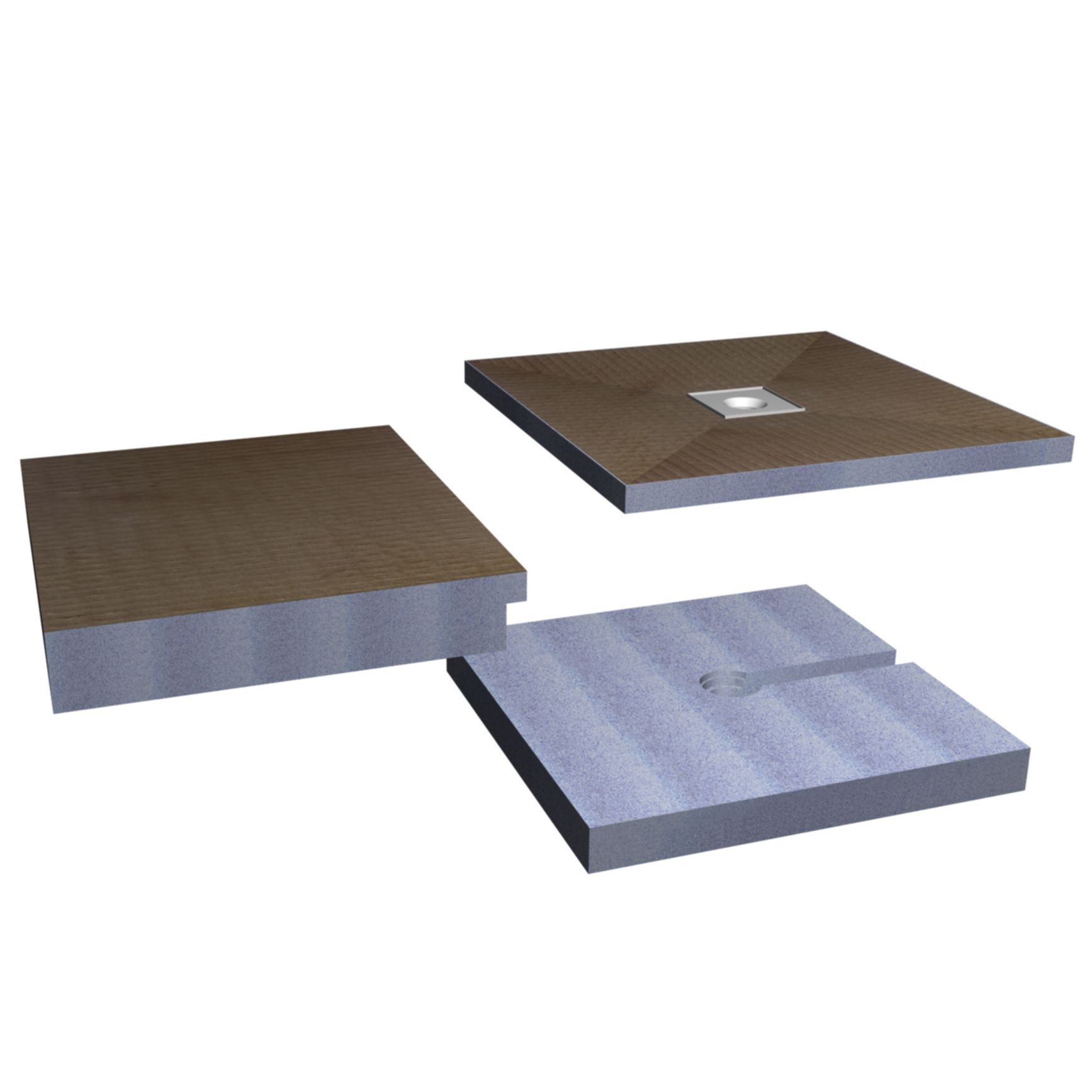 Aquadry Wetzone Shower tray kit (L)185cm (W)75cm (H)15cm