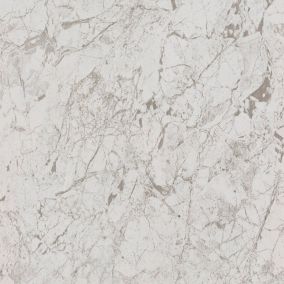 Aquadry White Granite effect 1 sided Shower Wall panel kit (L)2400mm (W)1000mm (T)10mm