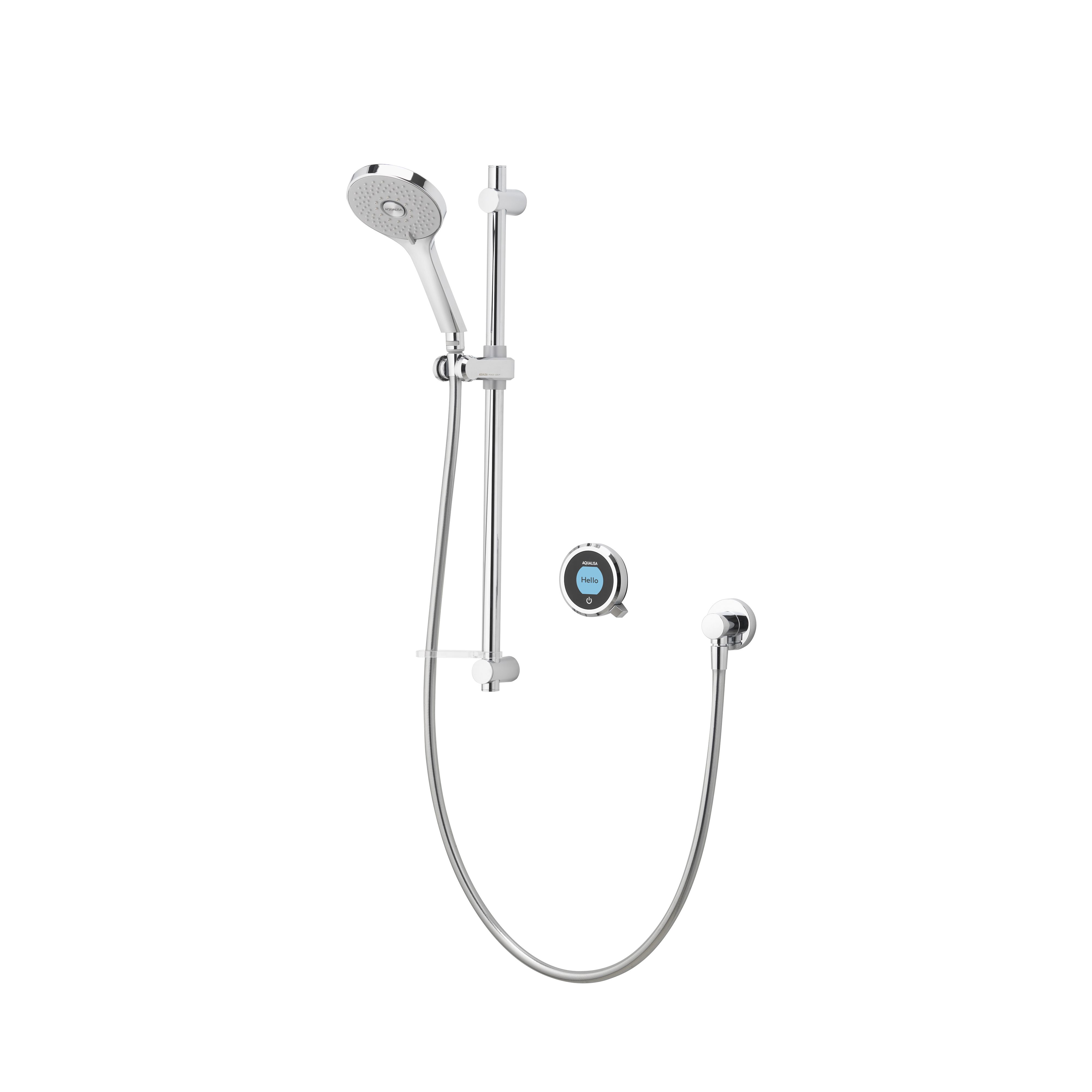 Aqualisa Optic Q Concealed valve Gravity-pumped Smart Digital mixer Shower with Adjustable head