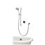 Aqualisa Optic Q Concealed valve Gravity-pumped Smart Digital mixer Shower with overflow bath filler & Adjustable head
