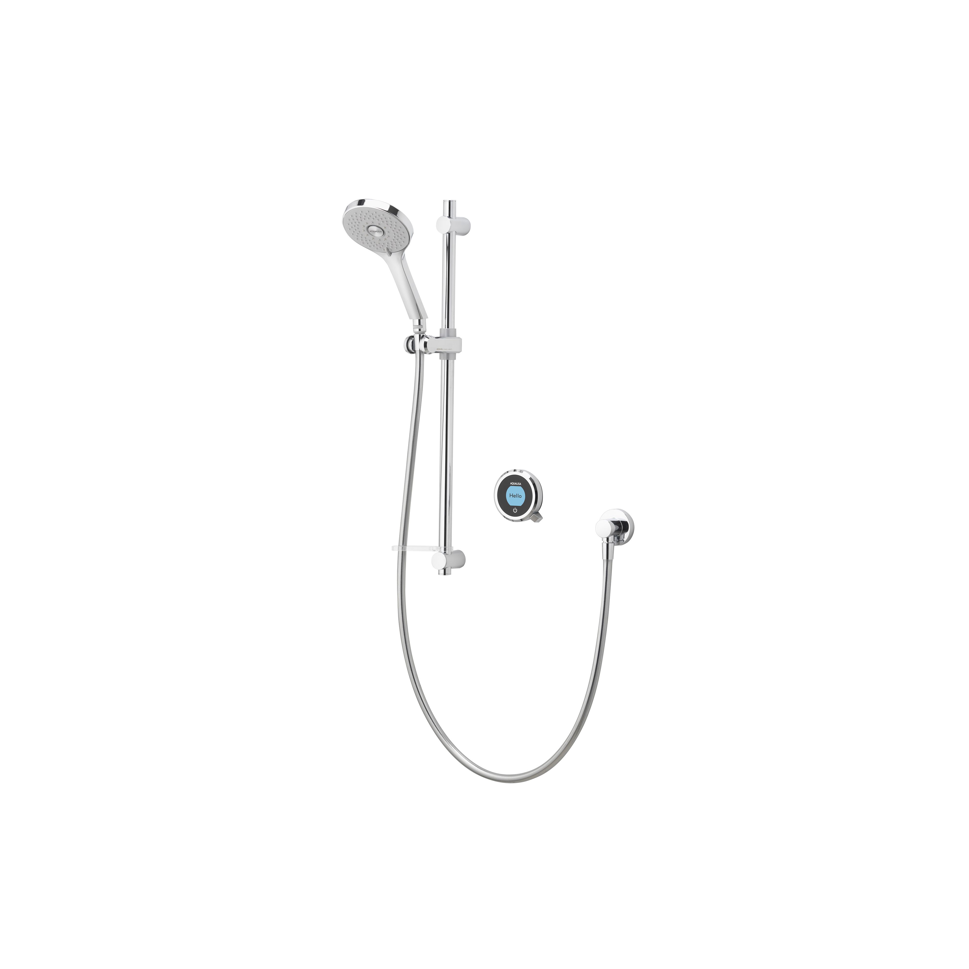 Aqualisa Optic Q Concealed valve HP/Combi Wall fed Smart Digital 3-spray pattern Shower with Adjustable head