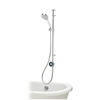 Aqualisa Optic Q Exposed valve HP/Combi Smart Digital mixer Shower with overflow bath filler & Adjustable head