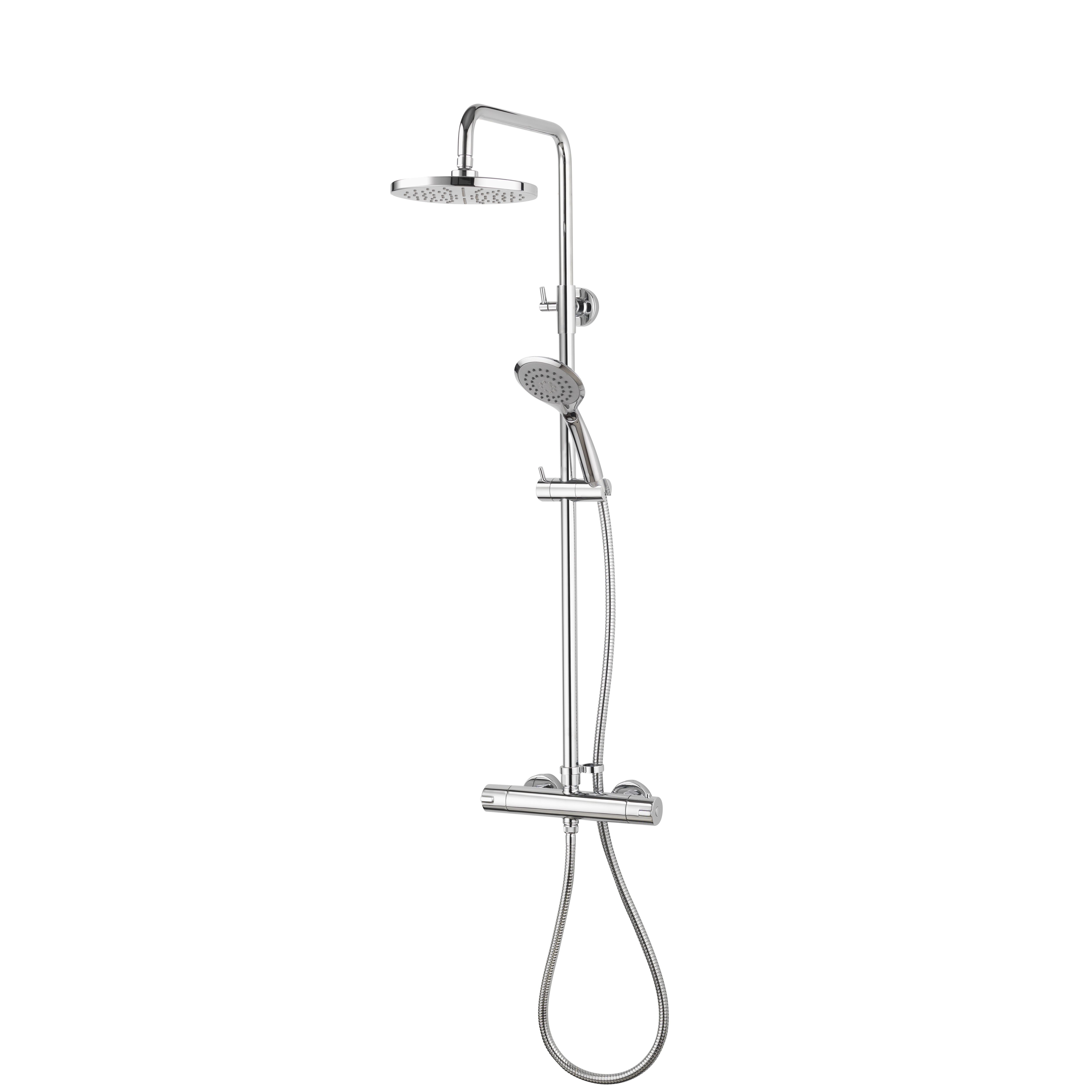 Aqualisa Sierra Gloss Chrome effect Rear fed Mixer Shower Tradepoint