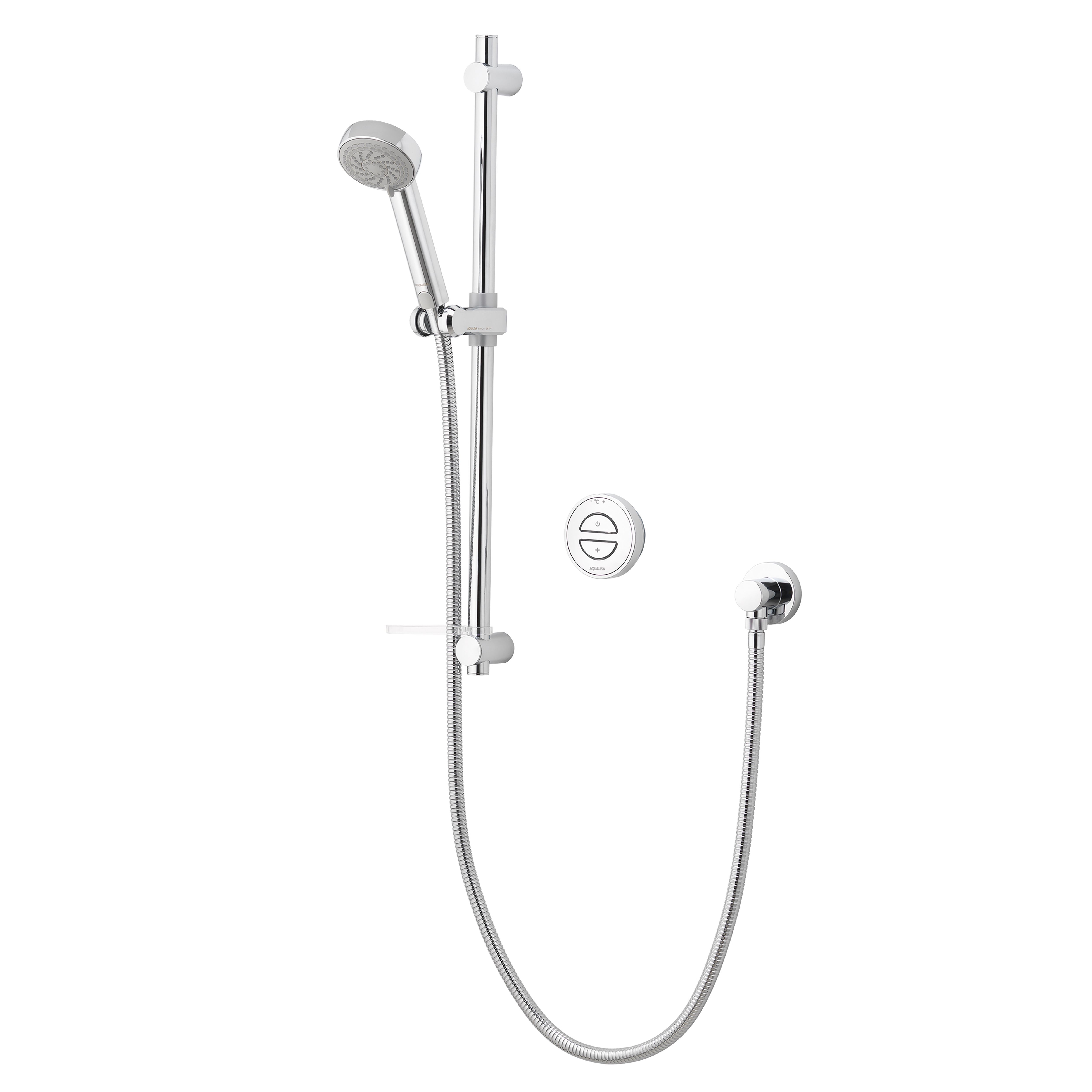 Aqualisa Smart Link Concealed valve Gravity-pumped Wall fed Smart Digital 4-spray pattern Shower with Adjustable shower head