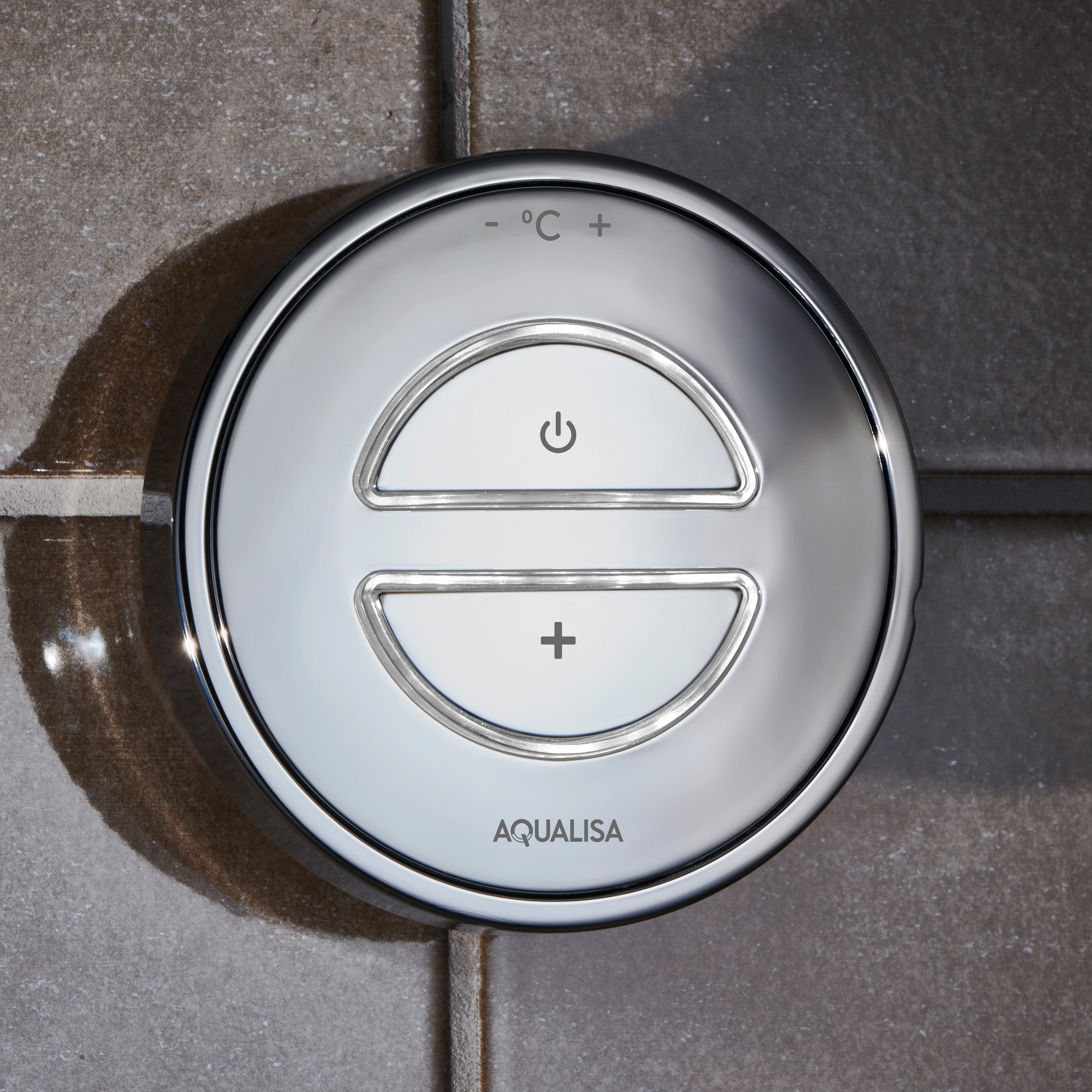 Aqualisa Smart Link Concealed valve Gravity-pumped Wall fed Smart Digital Shower with Adjustable shower head