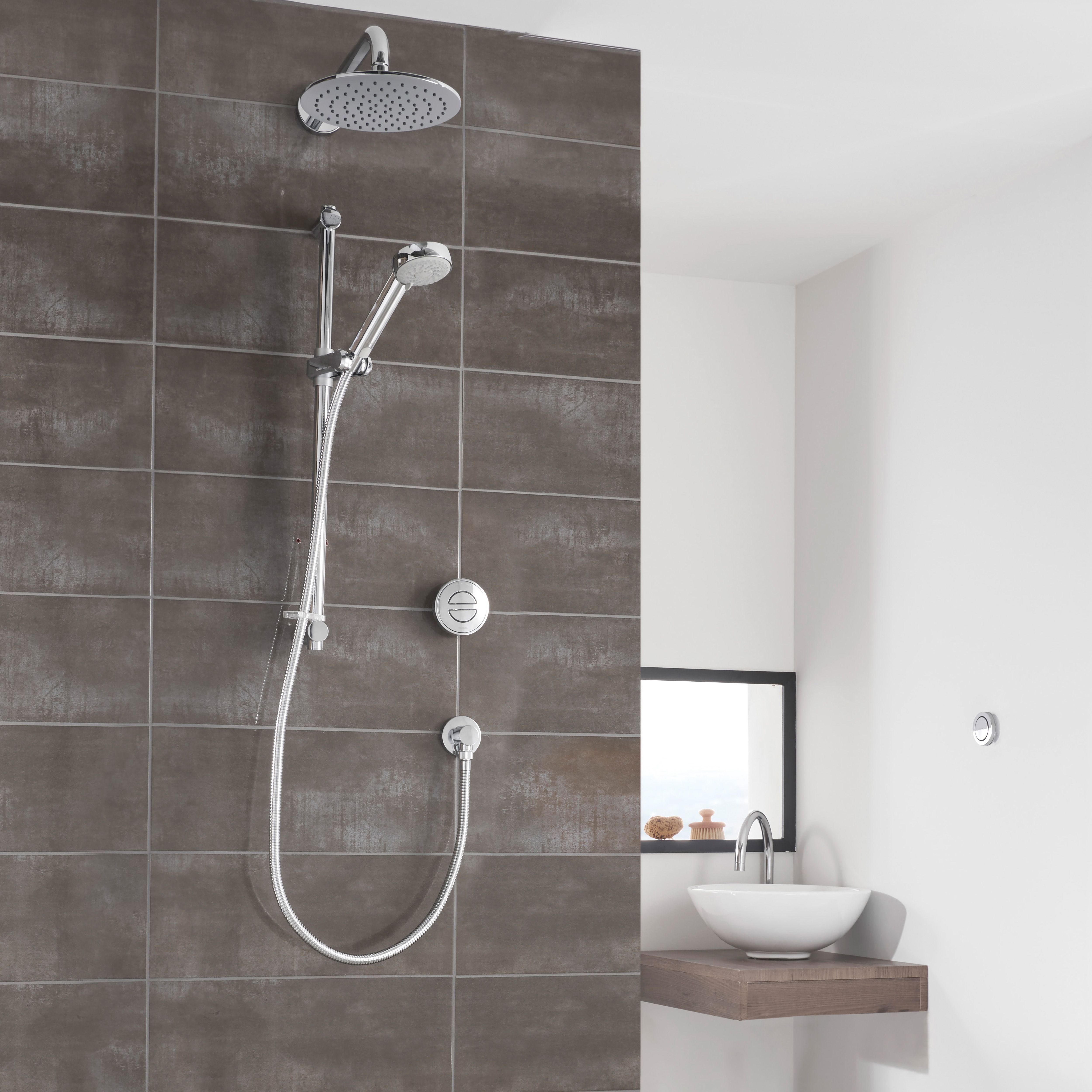 Aqualisa Smart Link Concealed valve HP/Combi Fixed head Smart Digital 4 ...