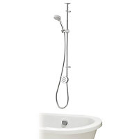 Aqualisa Smart Link Exposed valve HP/Combi Digital Shower with overflow bath filler & Adjustable head