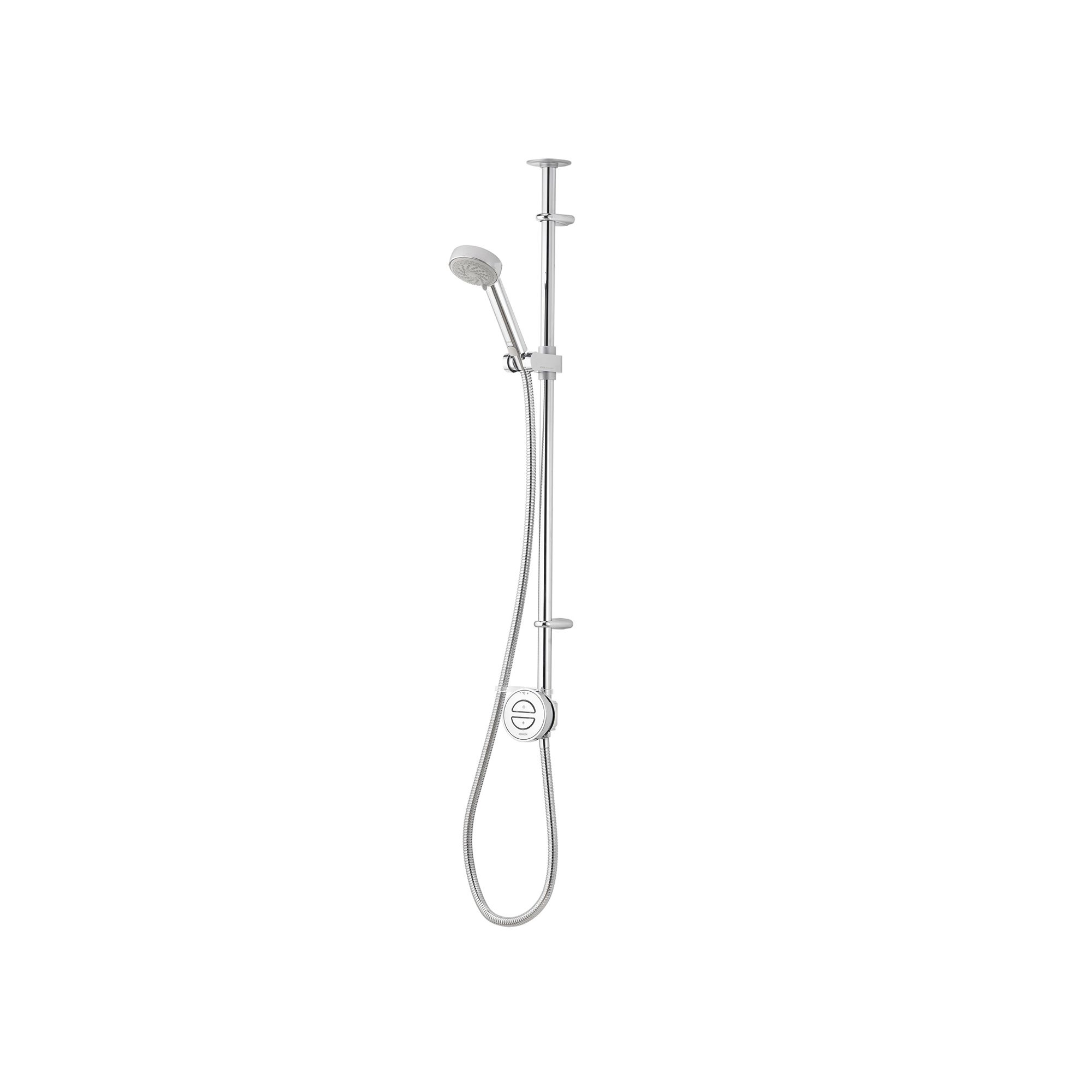 Aqualisa Smart Link Gravity-pumped Ceiling fed Smart Digital 4-spray pattern Shower with Adjustable head