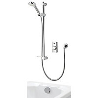 Aqualisa Visage Smart Concealed valve HP/Combi Digital Shower with overflow bath filler & Adjustable head
