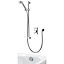 Aqualisa Visage Smart Concealed valve HP/Combi Digital Shower with overflow bath filler & Adjustable head