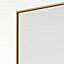 Aqualux AQ PRO Brushed Brass Clear Single Wet room glass screen (H)200cm (W)100cm