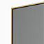 Aqualux AQ PRO Brushed Brass Single Wet room glass screen (H)200cm (W)80cm
