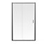 Aqualux Edge 6 Silver effect Left or right Rectangular Shower Enclosure & tray with Sliding door (H)193.5cm (W)76cm (D)120cm