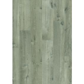 Aquanto Dark Grey Oak effect Laminate Flooring Sample