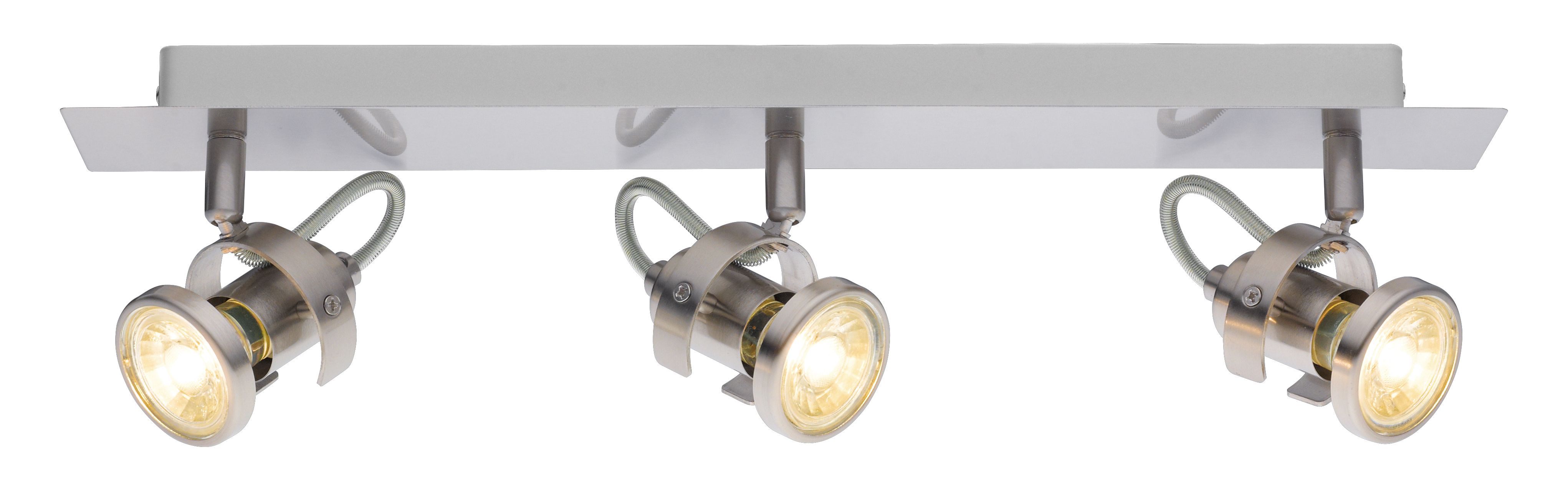 Arachne Bar Satin Silver Chrome effect 3 Light Spotlight