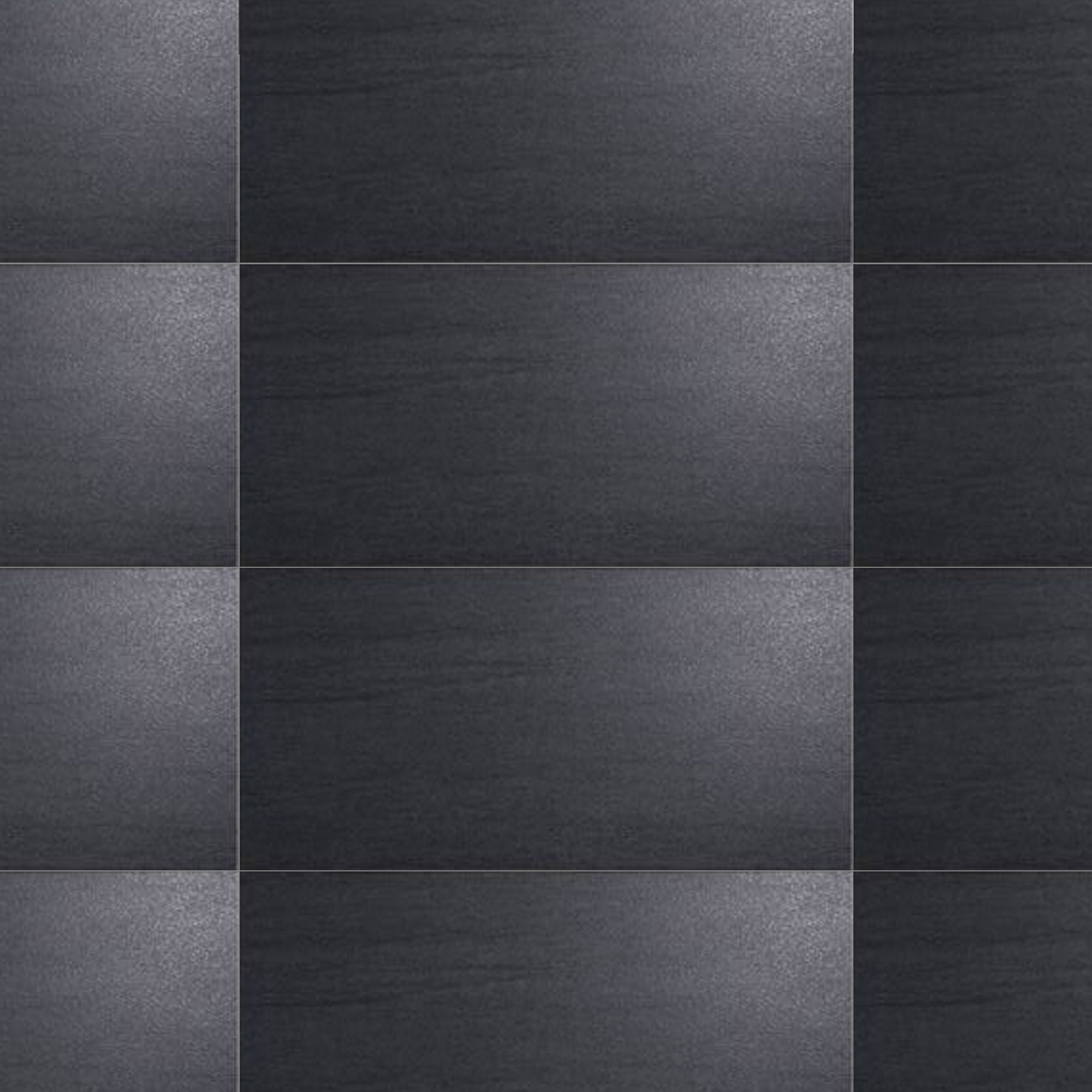 Arbace Black Semi-gloss Stone effect Porcelain Indoor Wall & floor Tile, Pack of 9, (L)610mm (W)310mm