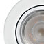 Arber Matt White Adjustable LED Fire-rated Warm & neutral Downlight 5W IP65