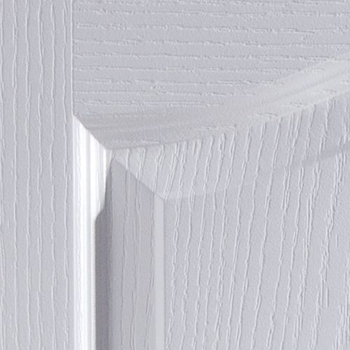 Arch painted 2 panel Unglazed Arched White Woodgrain effect Internal Door, (H)1981mm (W)762mm (T)35mm