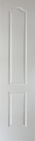 Arched 2 panel Archtop Patterned Unglazed Arched White Internal Door, (H)1981mm (W)457mm (T)35mm