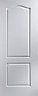 Arched 2 panel Unglazed Arched White Woodgrain effect Internal Door, (H)1981mm (W)610mm (T)35mm