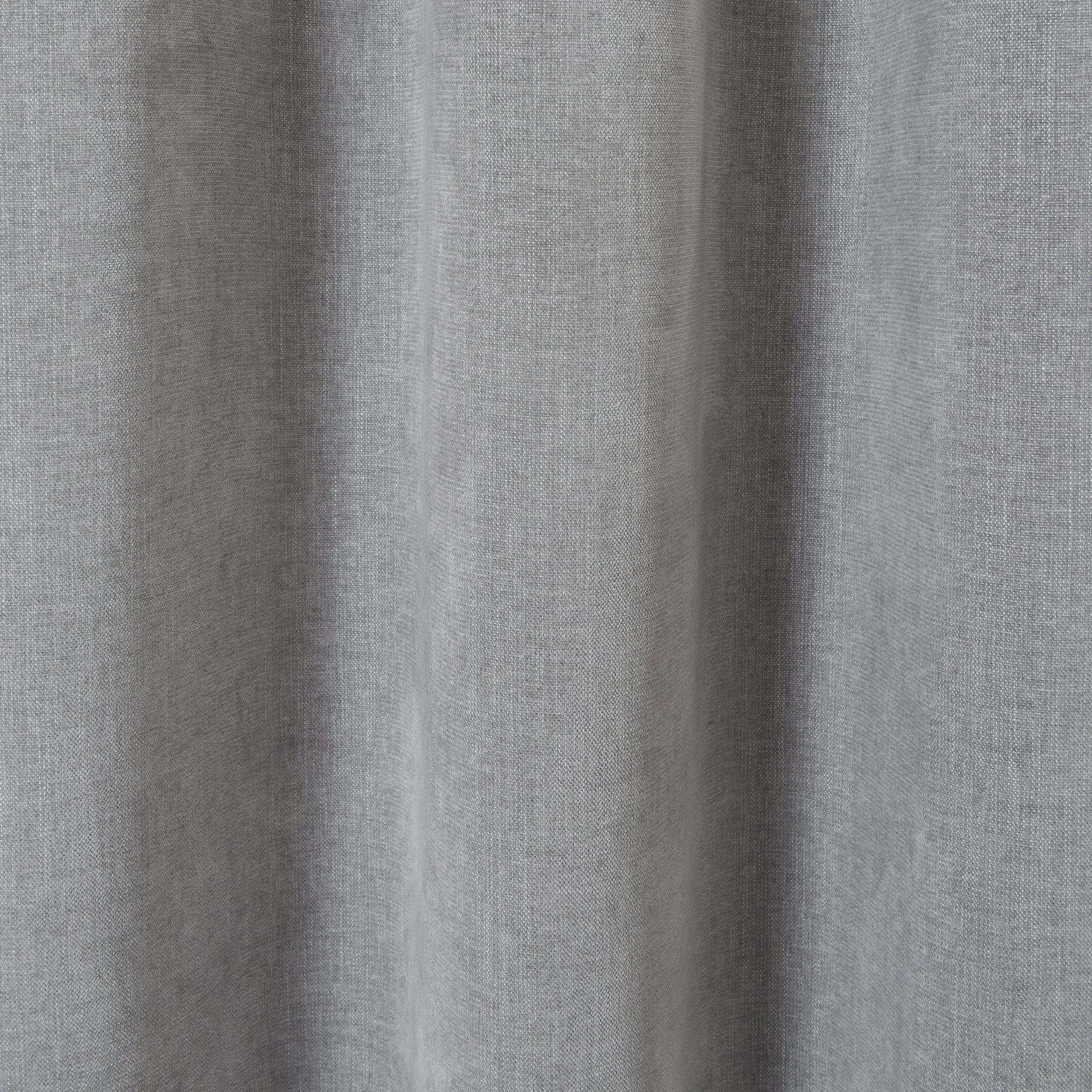 Arntzen Grey Plain woven Lined Eyelet Curtain (W)167cm (L)228cm, Pair