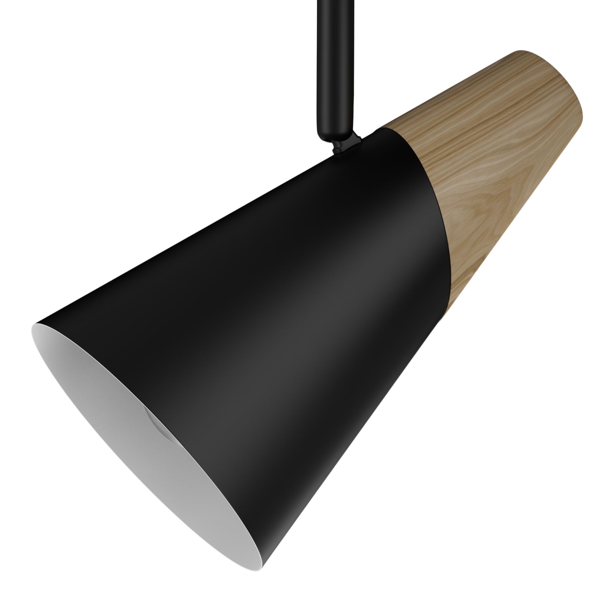 Arraqis Plate Matt Black 3 Light Spotlight