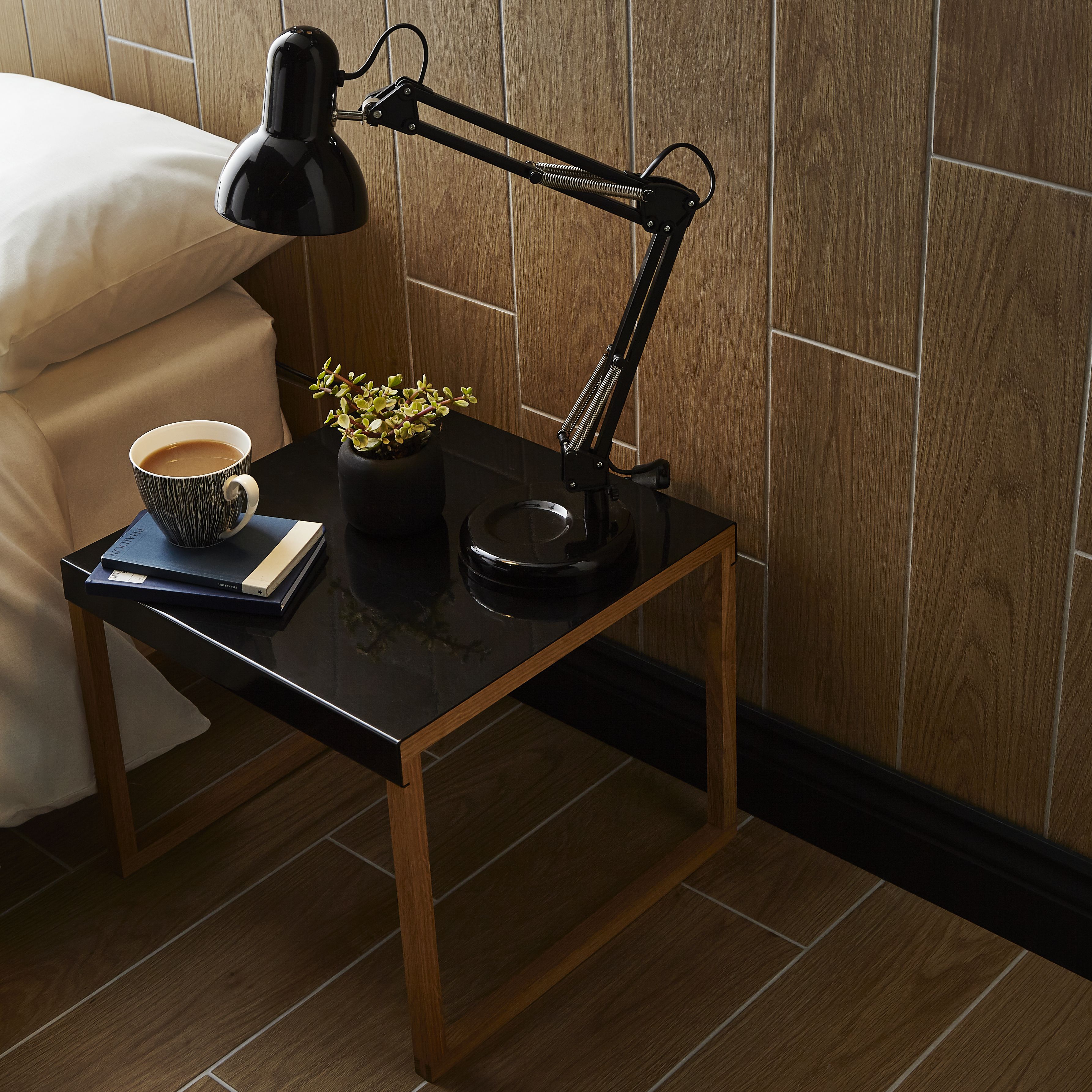 Arrezo Brown Matt Wood effect Porcelain Wall & floor Tile, Pack of 14, (L)600mm (W)150mm