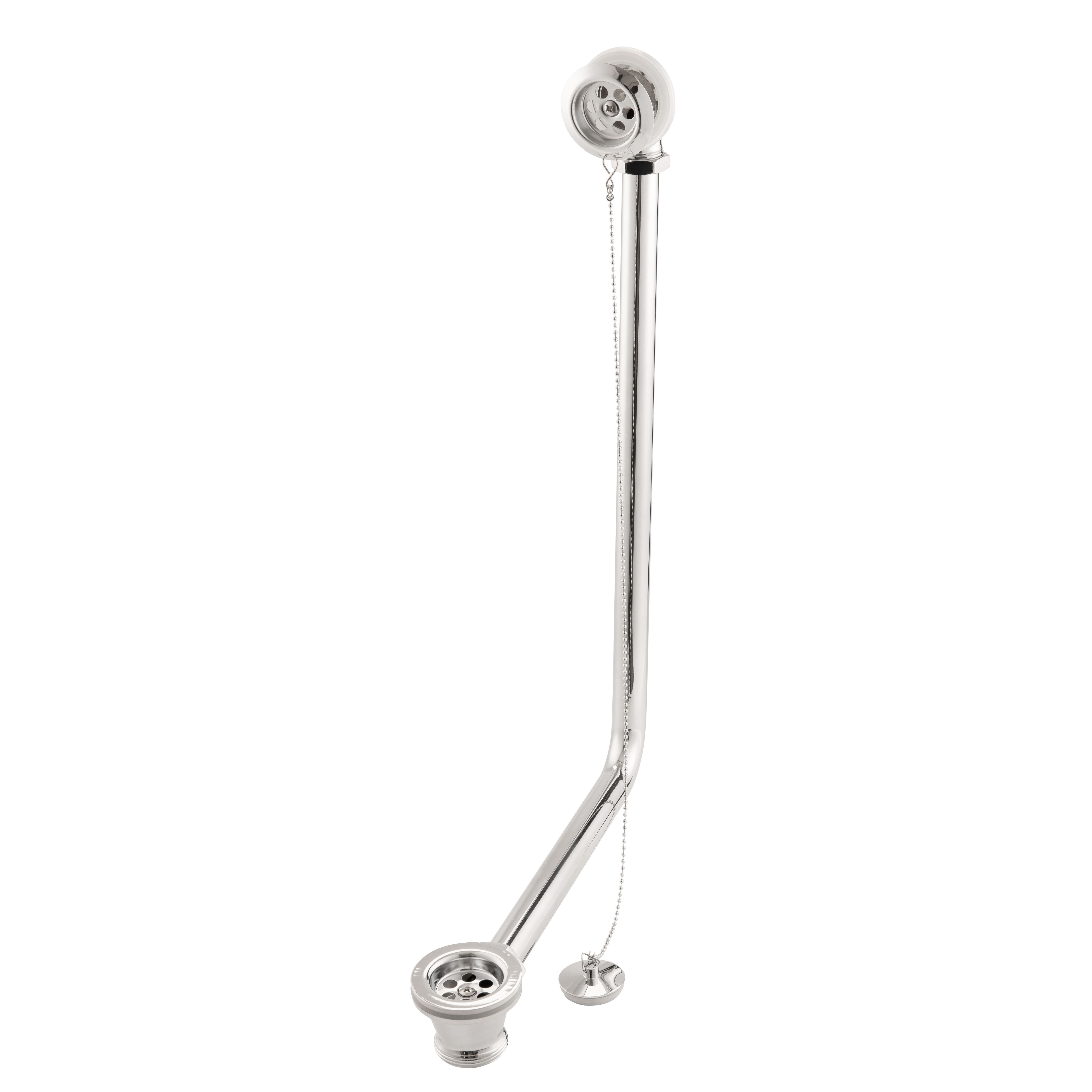 Arroll Chrome-plated Stopper Bath Waste & overflow (Dia)70mm - (Dia)70mm