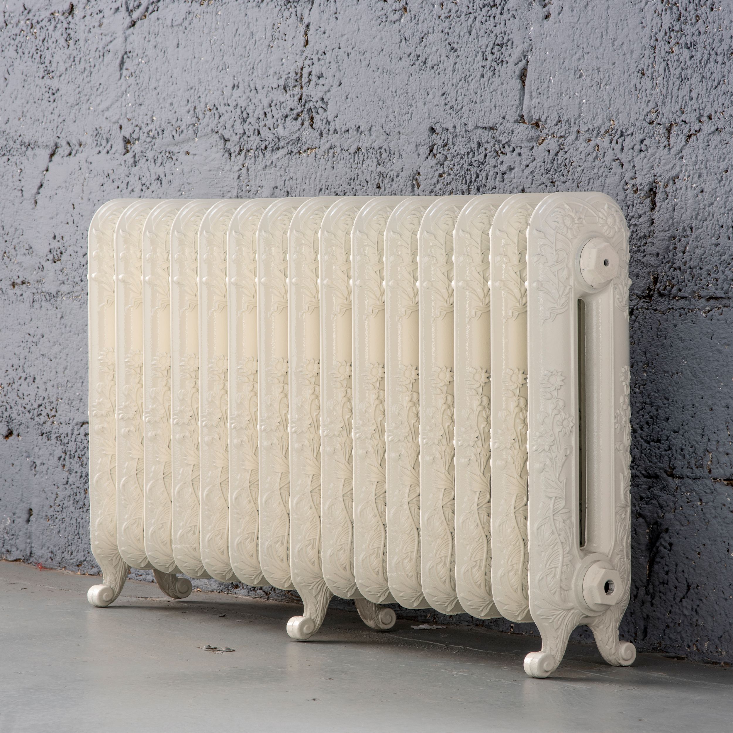 Arroll Daisy Cast iron Cream 15 Column Radiator, (W)1009mm x (H)597mm