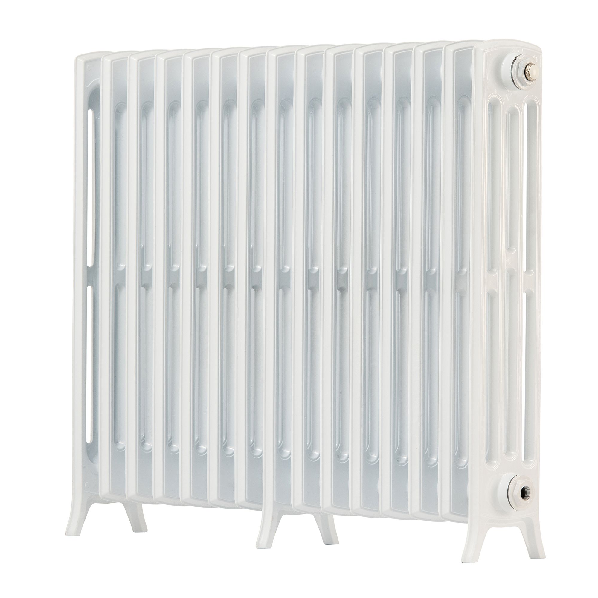 Arroll Edwardian Cast aluminium White 15 Column Radiator, (W)906mm x (H)750mm