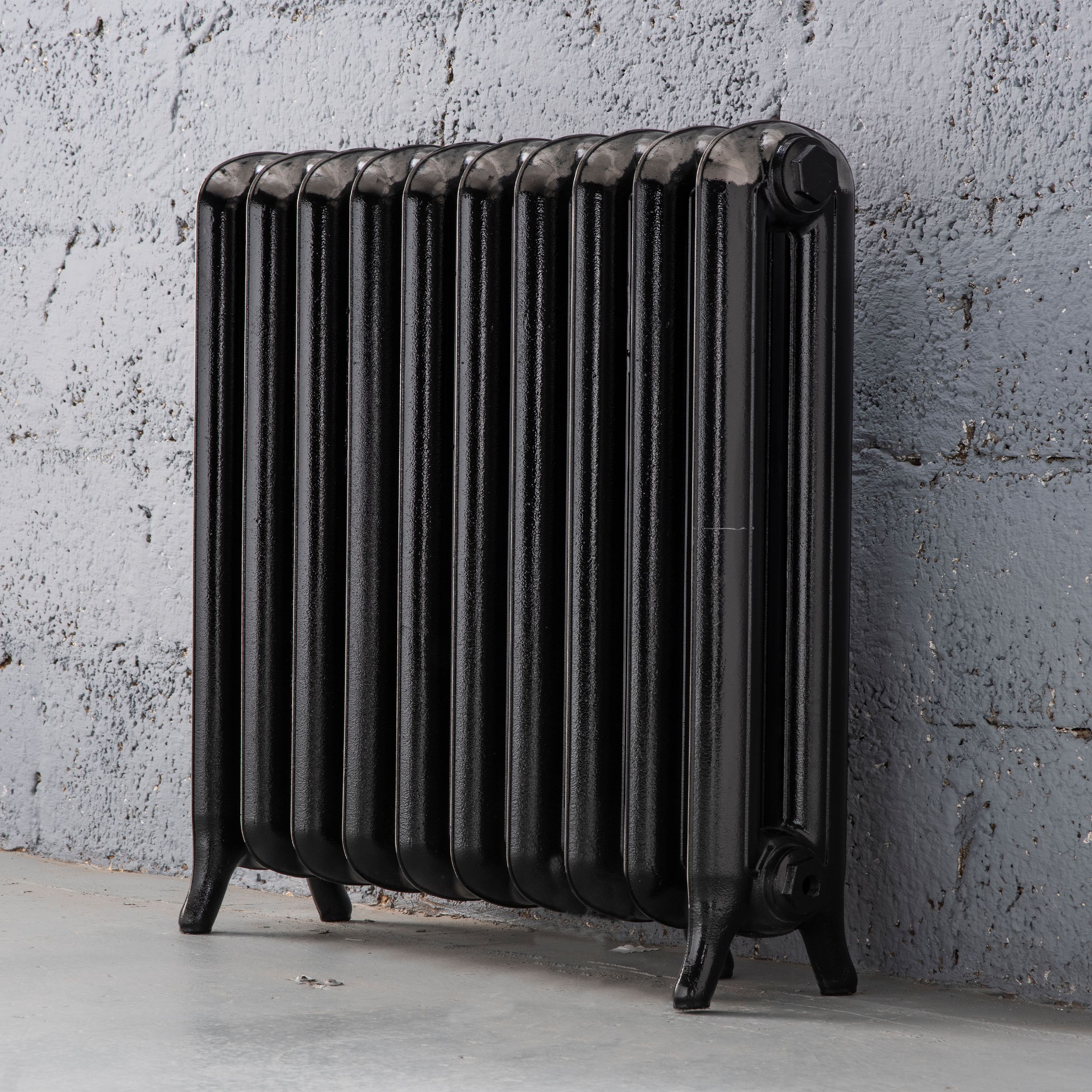 Arroll Princess Cast iron Black 15 Column Radiator, (W)1174mm x (H)748mm