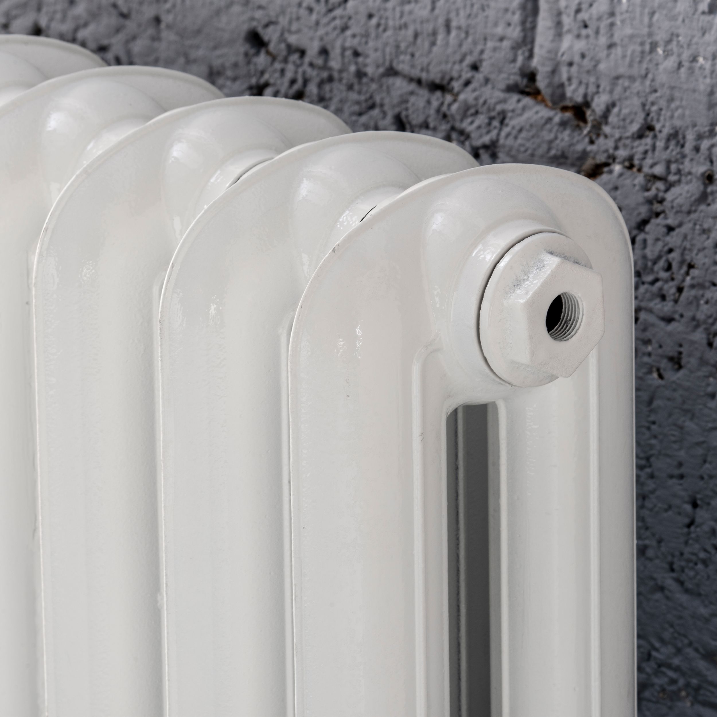 Arroll Princess Cast iron White 10 Column Radiator, (W)794mm x (H)549mm