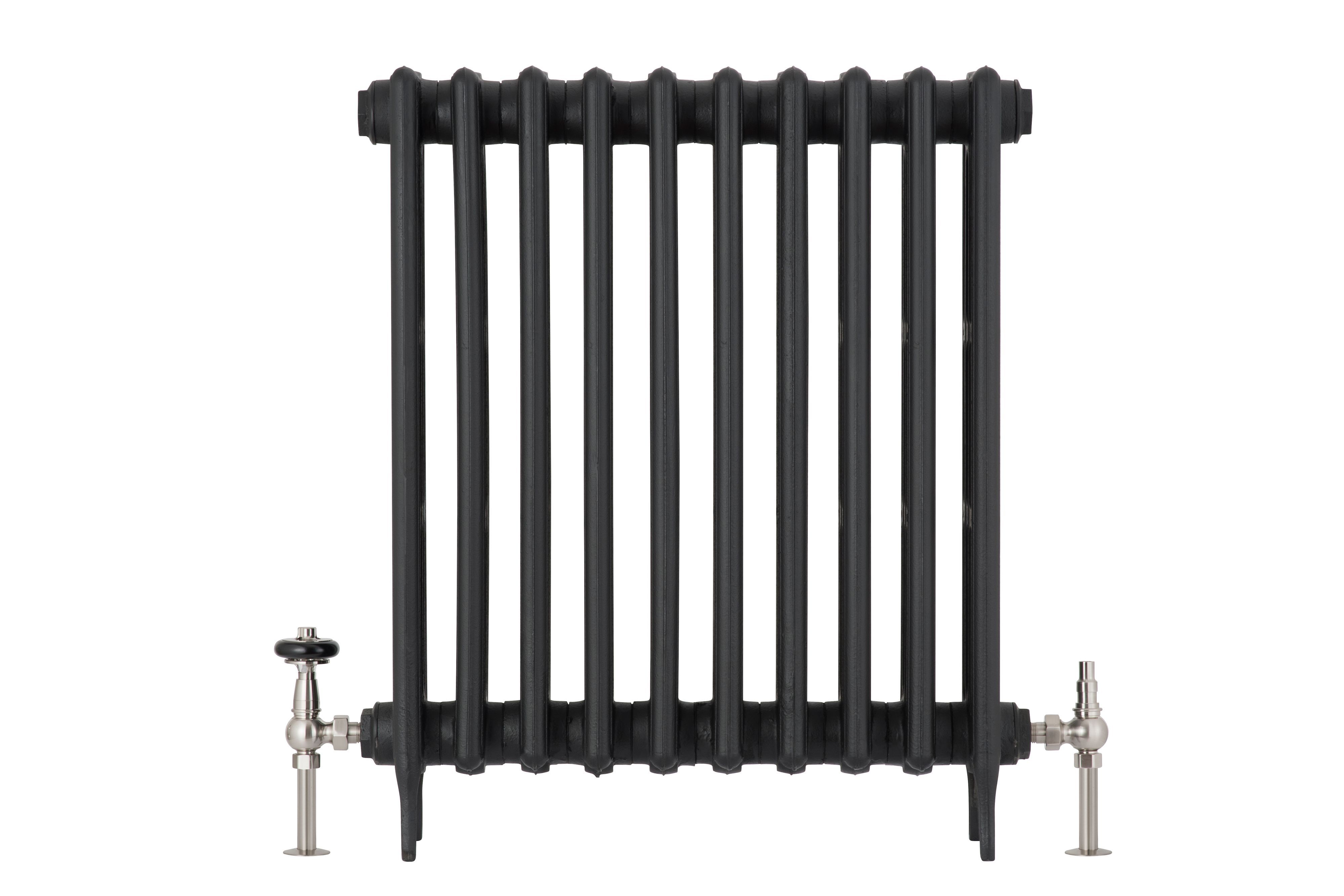 Arroll UK28 Brushed Nickel-plated Angled Thermostatic Radiator valve