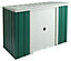 Arrow Greenvale 6x4 ft Pent Green & white Metal 2 door Shed with floor - Assembly service included
