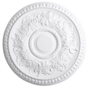 Artex Richmond Traditional Plaster Ceiling rose, (Dia)530mm