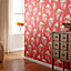 Arthouse Lagoon Coral Flamingos Textured Wallpaper