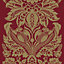 Arthouse Teramo Regal red Damask Glitter effect Textured Wallpaper