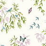 Arthouse Vintage Halcyon days Cream Birds, butterflies & trees Glitter effect Smooth Wallpaper