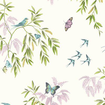 Birds and butterflies hot sale wallpaper