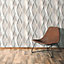 As Creation Pop colours Cream & grey 3D effect Geometric Textured Wallpaper