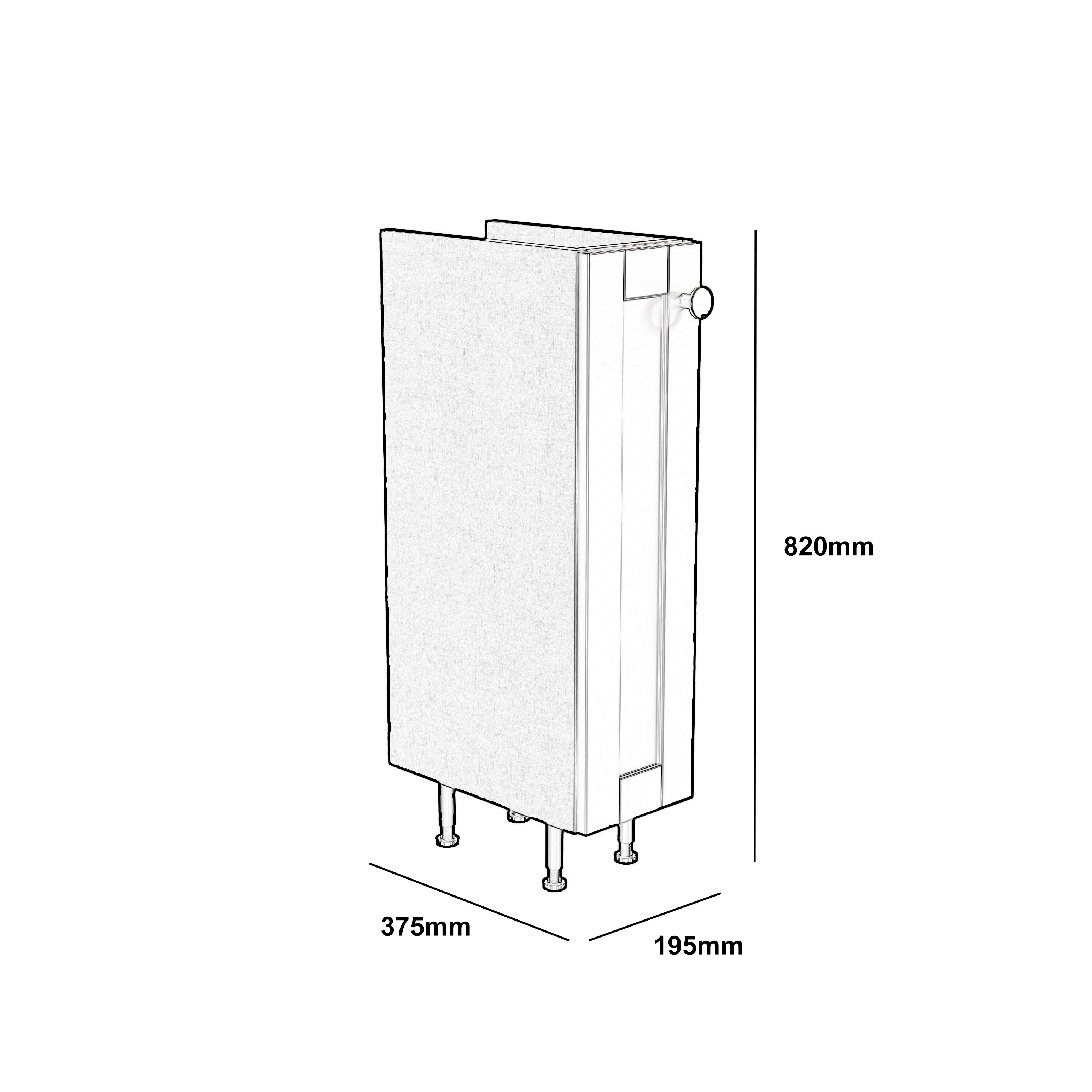 Ashford Matt Dusty grey Shaker Freestanding Base unit (W)195mm (H)820mm