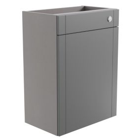 Ashford Matt Dusty grey Shaker Freestanding Toilet cabinet (W)595mm (H)820mm