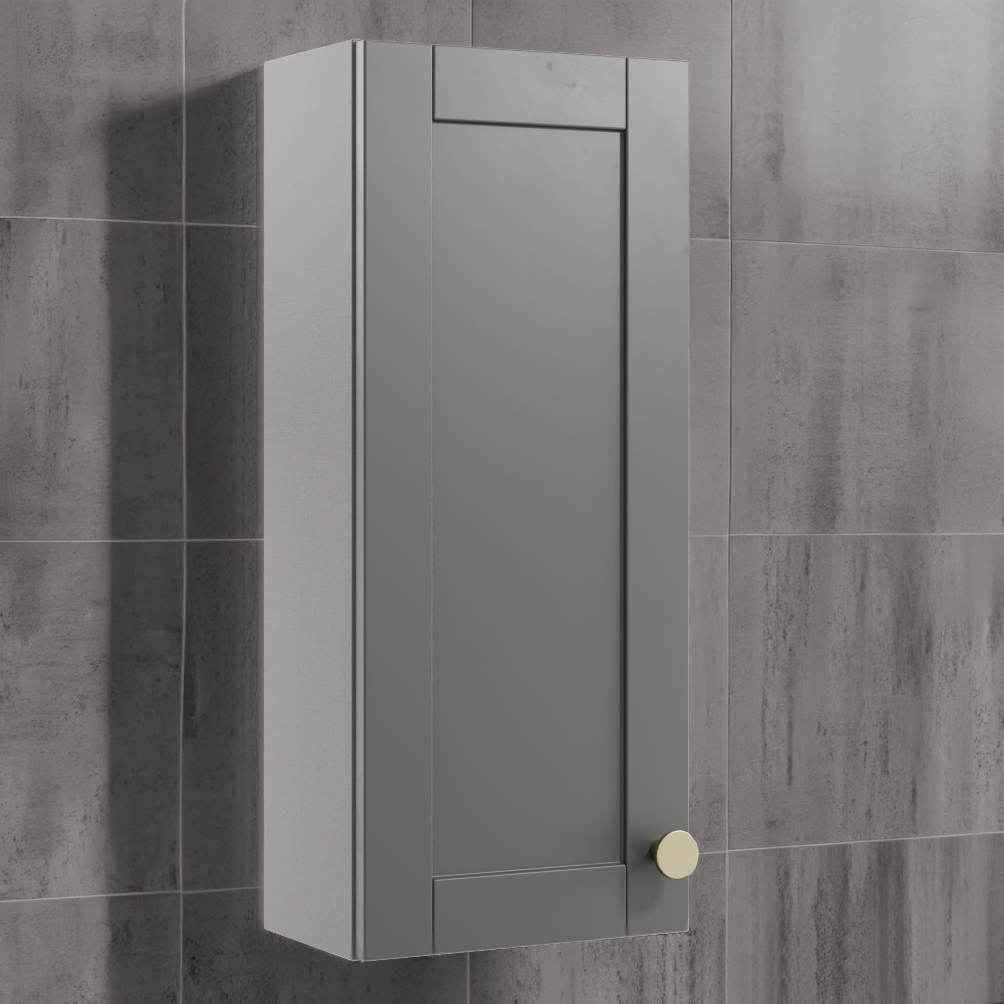 Ashford Matt Dusty grey Shaker Single Wall cabinet (W)295mm (H)720mm