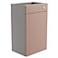 Ashford Matt Dusty pink Shaker Freestanding Toilet Cabinet (W)495mm (H)820mm