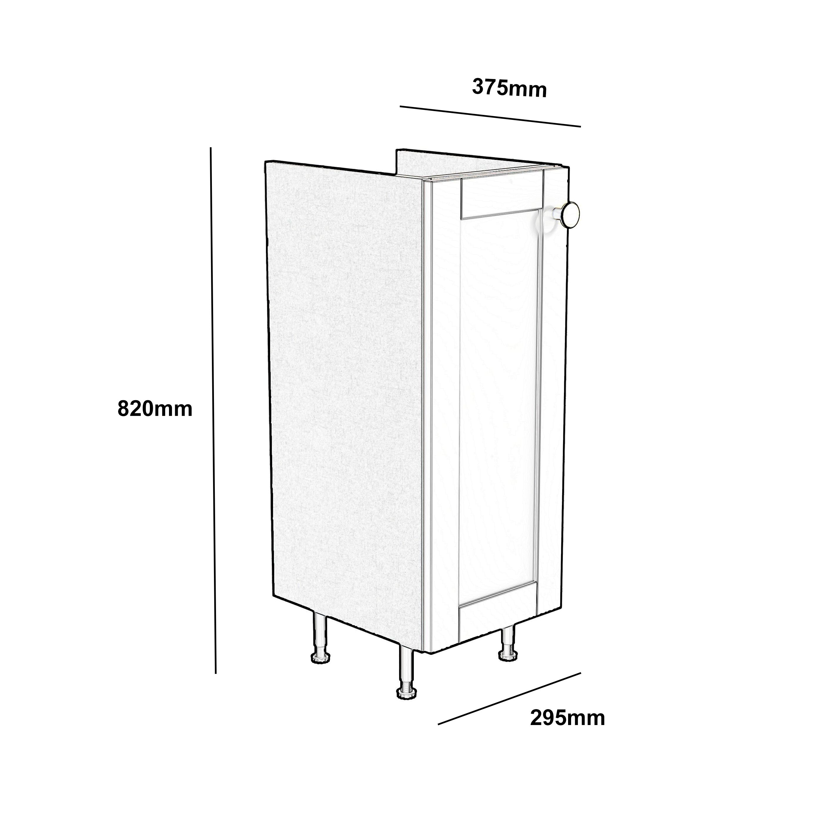 Ashford Matt Kombu green Shaker Freestanding Base unit (W)295mm (H)820mm