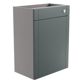 Ashford Matt Kombu green Shaker Freestanding Toilet cabinet (H)820mm (W)595mm