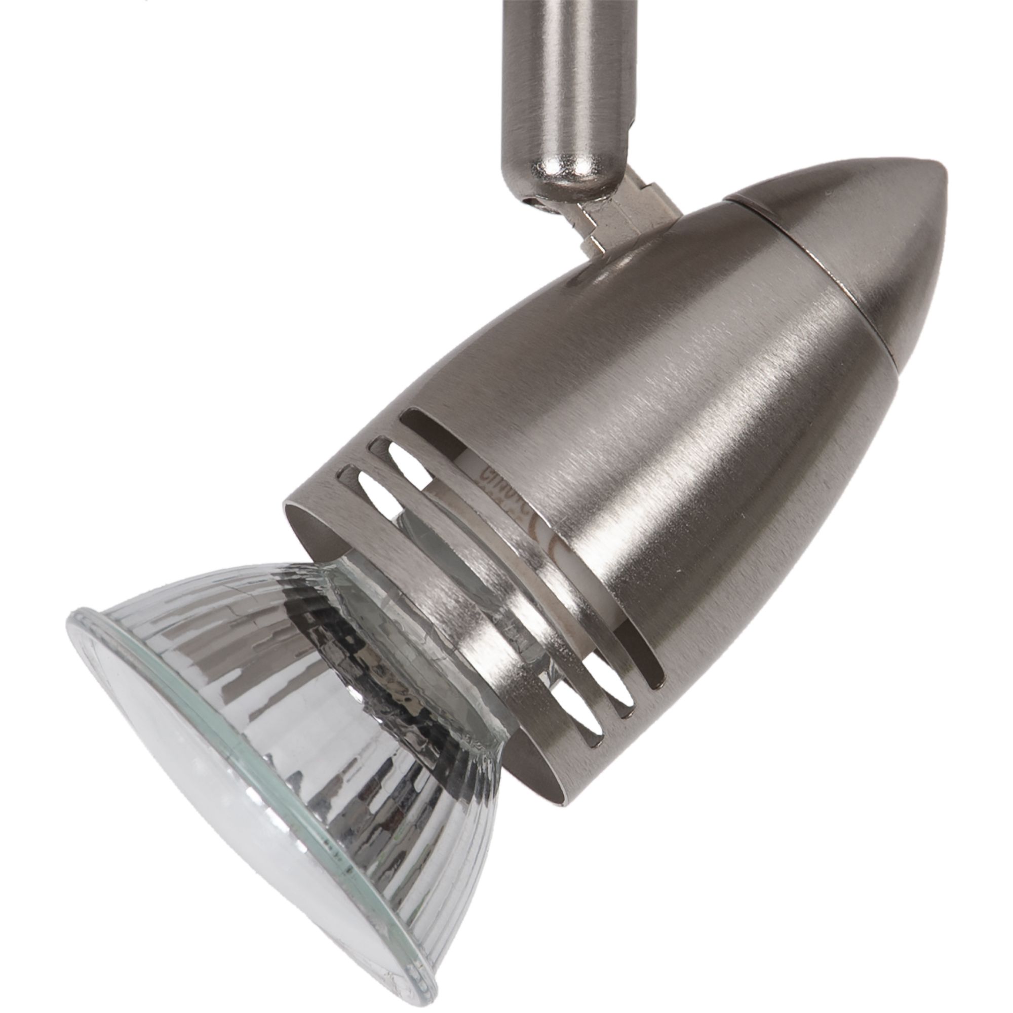 Aspis Spiral Satin nickel effect 3 Light Spotlight