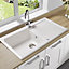 Astracast Equinox White Ceramic 1 Bowl Sink & drainer x 980mm